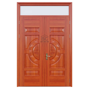 Cửa Thép Vân Gỗ 2 Cánh Cân BC22-K15