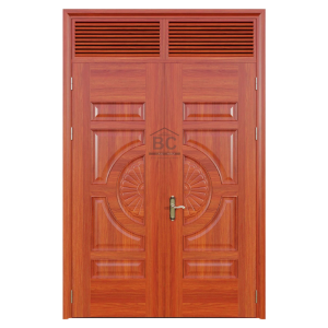 Cửa Thép Vân Gỗ 2 Cánh Cân BC22-NC.02H