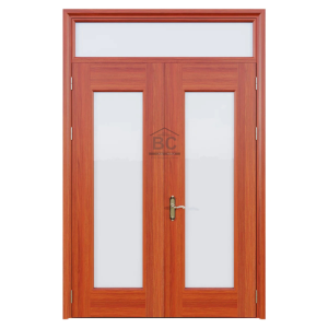 Cửa Thép Vân Gỗ 2 Cánh Cân BC-K