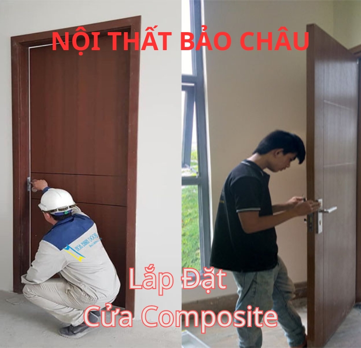 Giá Cửa Composite ở Xã Vạn Xuân, Hưng Yên 1 Lap dat cua com posite 3